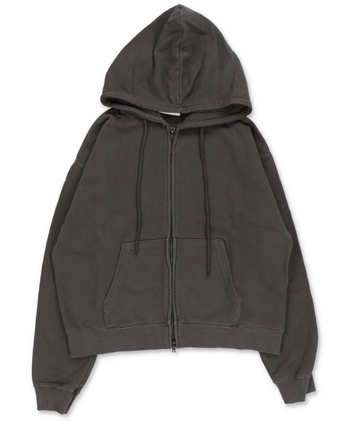 セール】短丈ダブルジップパーカー/プレーン/無地/カモフラージュ