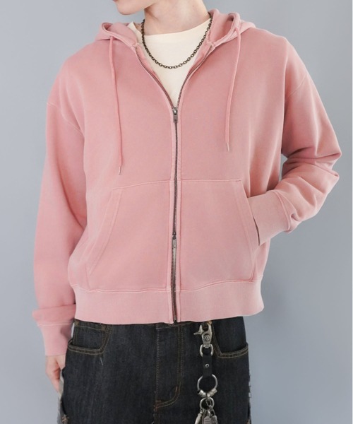 セール】短丈ダブルジップパーカー/プレーン/無地/カモフラージュ