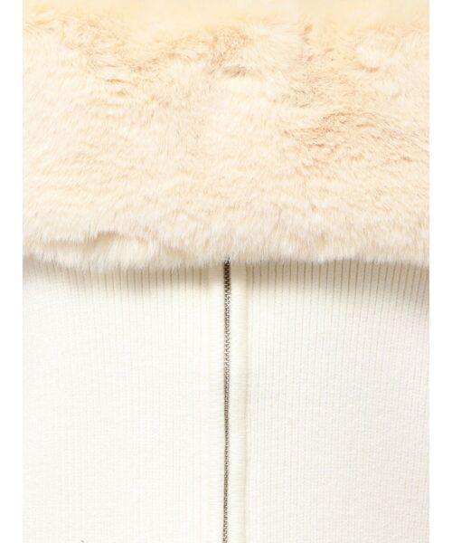 GYDA（ジェイダ）の「エコファーオフショルチェーンbijouニットトップス（ニット/セーター・レディース・オフホワイト/ブラック・FREE）」の20枚目の写真