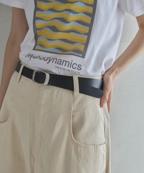 feepur（フェピュール）の「スクエアバックルフェイクレザーベルト（ベルト・レディース・ブラック・MEDIUM）」の8枚目の写真