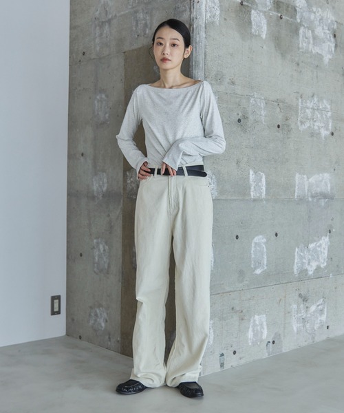 feepur（フェピュール）の「スクエアバックルフェイクレザーベルト（ベルト・レディース・ブラック・MEDIUM）」の14枚目の写真