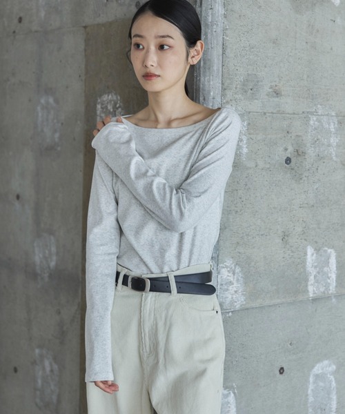 feepur（フェピュール）の「スクエアバックルフェイクレザーベルト（ベルト・レディース・ブラック・MEDIUM）」の17枚目の写真