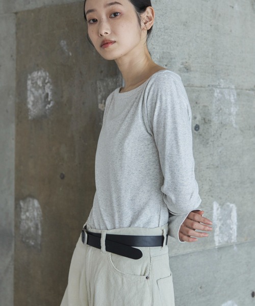 feepur（フェピュール）の「スクエアバックルフェイクレザーベルト（ベルト・レディース・ブラック・MEDIUM）」の19枚目の写真