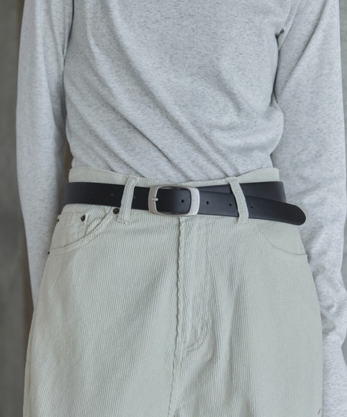 feepur（フェピュール）の「スクエアバックルフェイクレザーベルト（ベルト・レディース・ブラック・MEDIUM）」の21枚目の写真