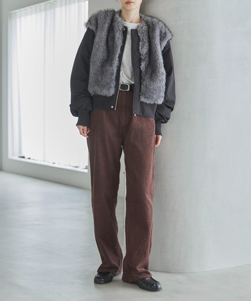 feepur（フェピュール）の「スクエアバックルフェイクレザーベルト（ベルト・レディース・ブラック・MEDIUM）」の9枚目の写真