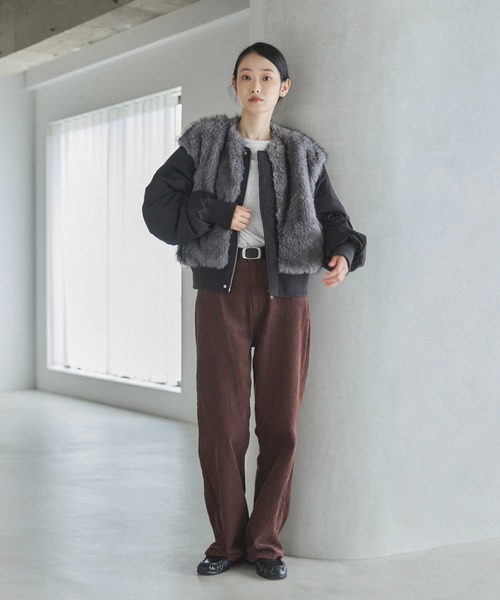 feepur（フェピュール）の「スクエアバックルフェイクレザーベルト（ベルト・レディース・ブラック・MEDIUM）」の11枚目の写真