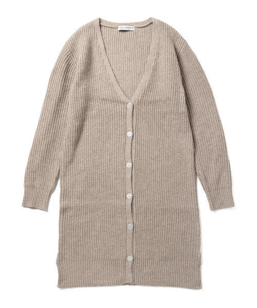 B:MING by BEAMS(ビーミングバイビームス)の「ビーミング by ビームス / 畦編みロングカーディガン(カーディガン/ボレロ・レディース・グレー/ベージュ・ONE SIZE)」の12枚目の写真