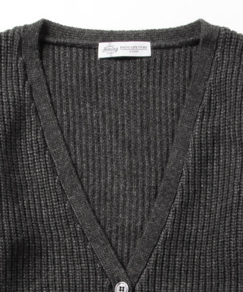 B:MING by BEAMS(ビーミングバイビームス)の「ビーミング by ビームス / 畦編みロングカーディガン(カーディガン/ボレロ・レディース・グレー/ベージュ・ONE SIZE)」の13枚目の写真