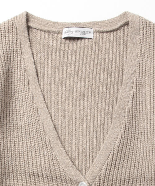 B:MING by BEAMS(ビーミングバイビームス)の「ビーミング by ビームス / 畦編みロングカーディガン(カーディガン/ボレロ・レディース・グレー/ベージュ・ONE SIZE)」の17枚目の写真