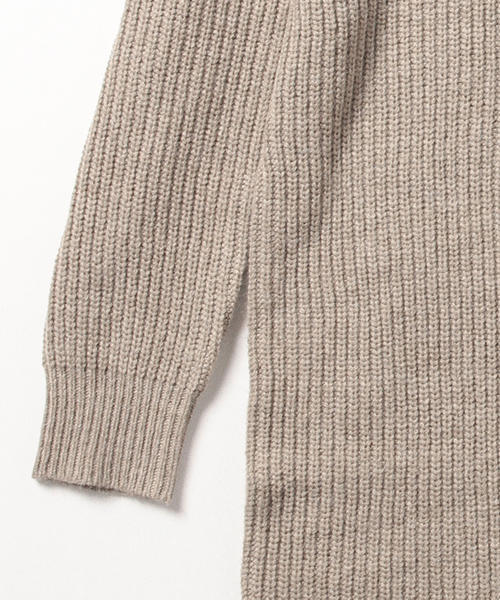 B:MING by BEAMS(ビーミングバイビームス)の「ビーミング by ビームス / 畦編みロングカーディガン(カーディガン/ボレロ・レディース・グレー/ベージュ・ONE SIZE)」の9枚目の写真