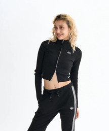 ELEMENT eden（エレメントエデン）の「ELEMENT レディース TIGHT RIB FULL ZIP W スウェットジャケット 【2025年秋冬モデル】/エレメントショート丈ダブルジップスウェットトップス（カーディガン/ボレロ）」