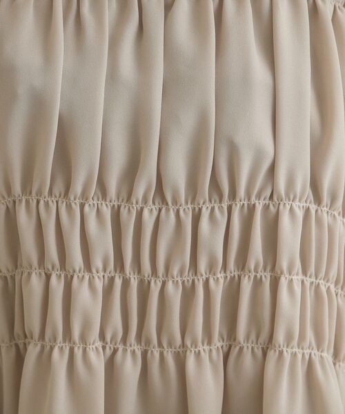 couture brooch（クチュールブローチ）の「【マシンウォッシャブル・きれいめ・通勤】シャーリングチュニックブラウス（シャツ/ブラウス・レディース・レンガ/ブラック/ナチュラル・36/38/40/42）」の13枚目の写真