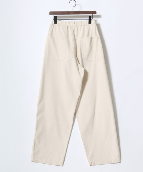 Lazar（ラザル）の「Denim Baker Pants/ワイドシルエット デニム ベイカーパンツ/イージーパンツ（デニムパンツ・メンズ・ブラック/インディゴブルー/キナリ・マルチサイズ）」の19枚目の写真