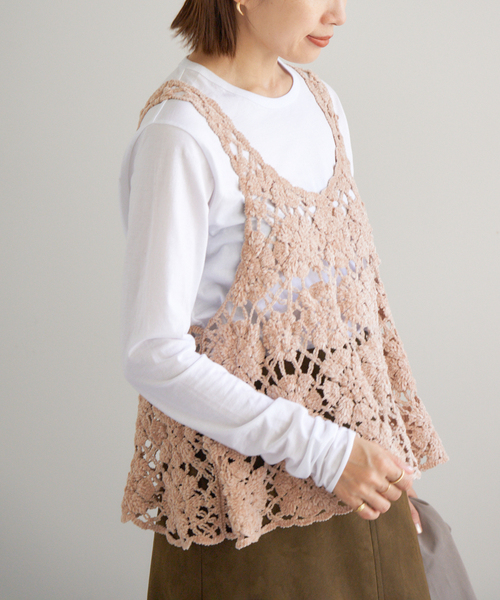 モールヤーンクロシェタンク（ニット/セーター）｜IENA（イエナ）の