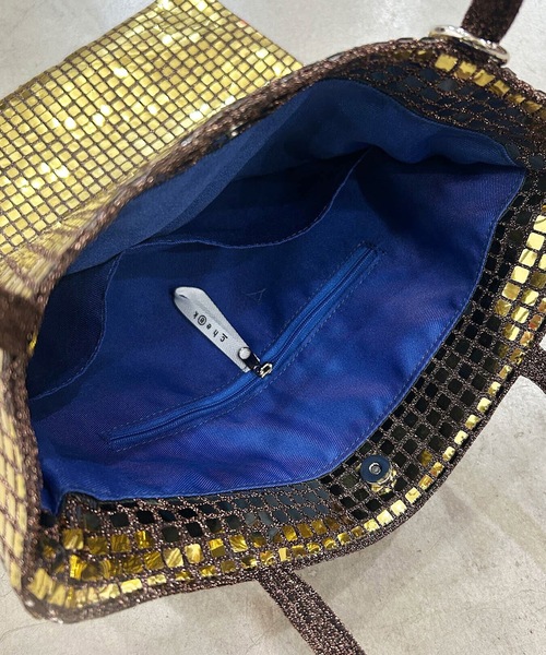 COMMON WARE（コモンウェアー）の「EM:cheek チーク disc tote/ディスコ トート（ショルダーバッグ・レディース・ブルー/シルバー/ゴールド/グリーン/ブラック・FREE）」の12枚目の写真