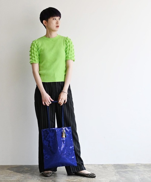 COMMON WARE（コモンウェアー）の「EM:cheek チーク disc tote/ディスコ トート（ショルダーバッグ・レディース・ブルー/シルバー/ゴールド/グリーン/ブラック・FREE）」の17枚目の写真