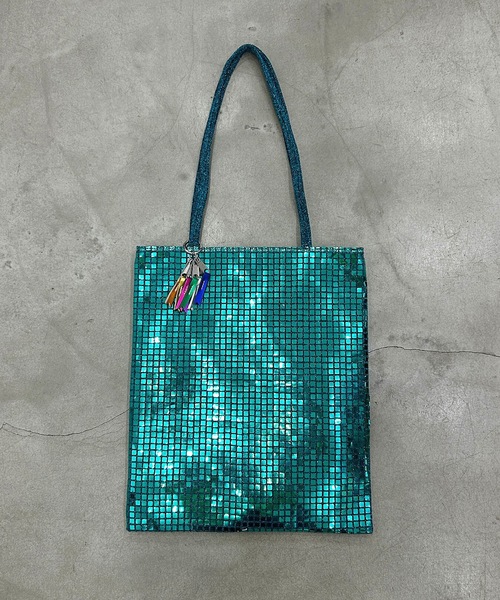 COMMON WARE（コモンウェアー）の「EM:cheek チーク disc tote/ディスコ トート（ショルダーバッグ・レディース・ブルー/シルバー/ゴールド/グリーン/ブラック・FREE）」の8枚目の写真