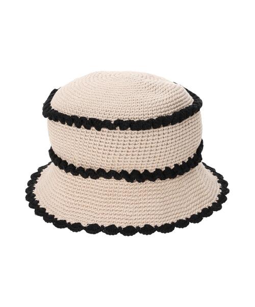 Samansa Mos2（サマンサ モスモス）の「フリルニットハット（ハット・レディース・ベージュ/モカ・F）」の7枚目の写真