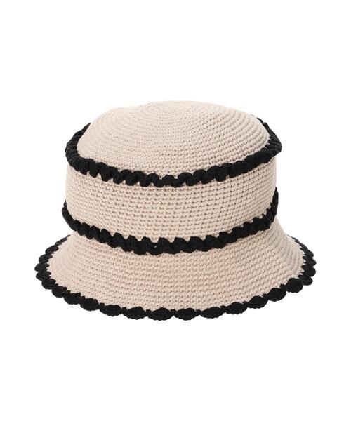 Samansa Mos2（サマンサ モスモス）の「フリルニットハット（ハット・レディース・ベージュ/モカ・F）」の8枚目の写真