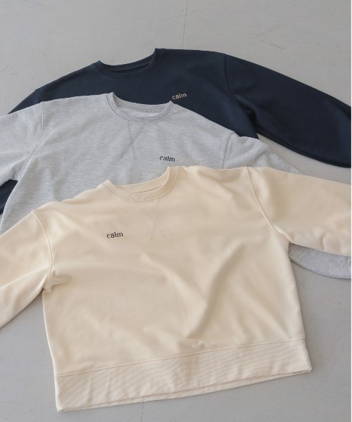 CLEIO(クレイオ)の「【CLEIO】オーバーサイズ刺繍スウェット OVERSIZED EMBROIDERED SWEATSHIRT/980-14604(Tシャツ/カットソー・レディース・グレー/アイボリー/ネイビー・FREE)」の20枚目の写真