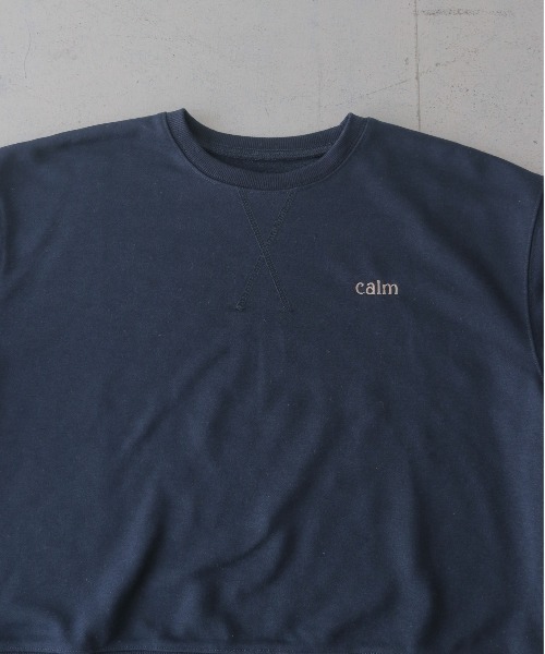 CLEIO(クレイオ)の「【CLEIO】オーバーサイズ刺繍スウェット OVERSIZED EMBROIDERED SWEATSHIRT/980-14604(Tシャツ/カットソー・レディース・グレー/アイボリー/ネイビー・FREE)」の15枚目の写真