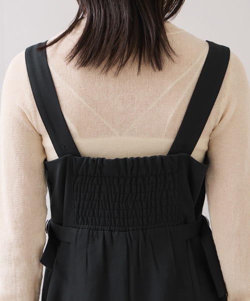 VIS(ビス)の「ウエストベルトジャンパースカート(ジャンパースカート・レディース・ダークブラウン/スミクロ・FREE)」の9枚目の写真