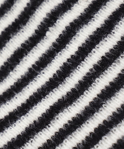 Figments（フィグメンツ）の「ボーダーニットキャップ（ニットキャップ/ビーニー・レディース・ホワイト/グレー・FREE）」の3枚目の写真