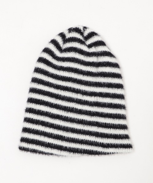 Figments（フィグメンツ）の「ボーダーニットキャップ（ニットキャップ/ビーニー・レディース・ホワイト/グレー・FREE）」の8枚目の写真