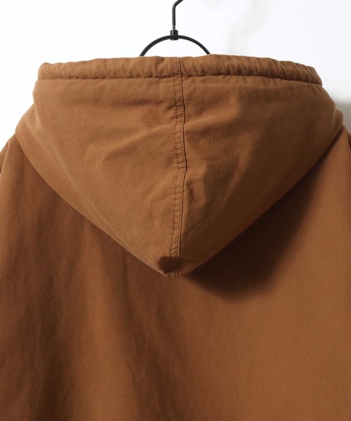 SITRY(シトリー)の「SITRY Duck Zip Hoodie/別注 オーバーサイズ フード裏ボア ドローコード ダックパーカー ダックジャケット アクティブパーカー ブルゾン フルジップパーカー フーディー(ブルゾン・メンズ・ブラウン/ブラック・M/L/LL)」の9枚目の写真