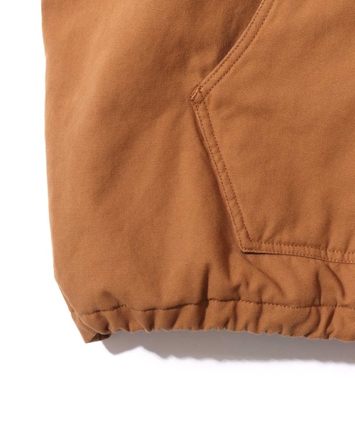 SITRY(シトリー)の「SITRY Duck Zip Hoodie/別注 オーバーサイズ フード裏ボア ドローコード ダックパーカー ダックジャケット アクティブパーカー ブルゾン フルジップパーカー フーディー(ブルゾン・メンズ・ブラウン/ブラック・M/L/LL)」の13枚目の写真
