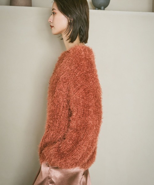 LAKOLE(ラコレ)の「シャギーニットプルオーバー / 591249(ニット/セーター・レディース・アイボリー/グレー/テラコッタ/ネイビー/イエロー・FREE)」の14枚目の写真