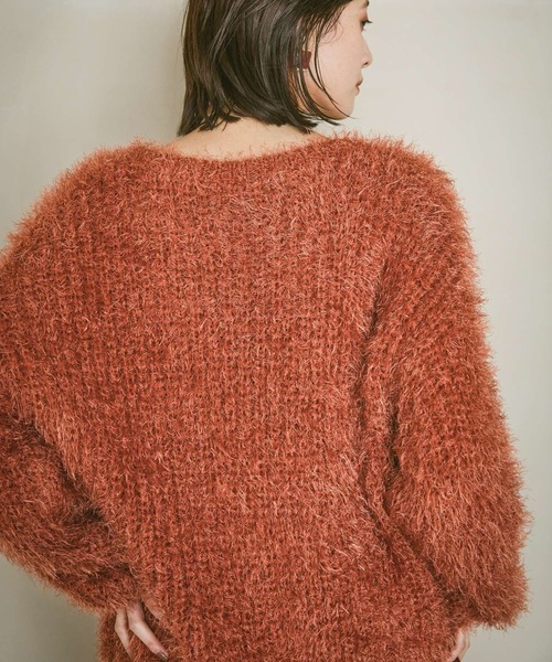 LAKOLE(ラコレ)の「シャギーニットプルオーバー / 591249(ニット/セーター・レディース・アイボリー/グレー/テラコッタ/ネイビー/イエロー・FREE)」の16枚目の写真