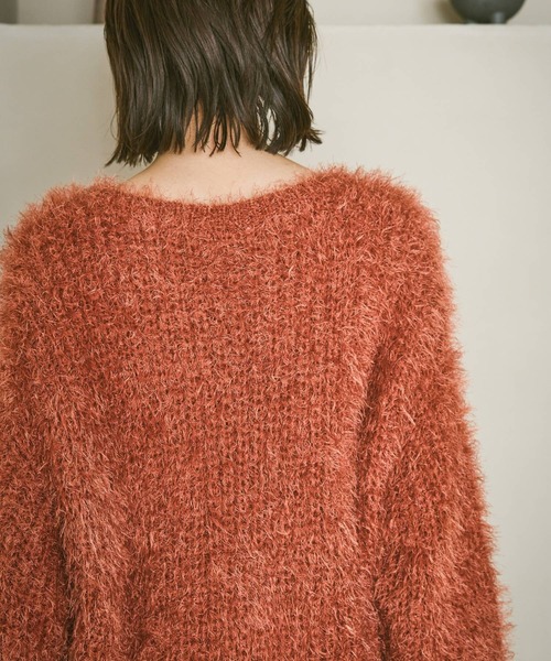 LAKOLE(ラコレ)の「シャギーニットプルオーバー / 591249(ニット/セーター・レディース・アイボリー/グレー/テラコッタ/ネイビー/イエロー・FREE)」の19枚目の写真