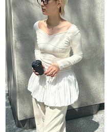 WINE GLASS KNIT TOP