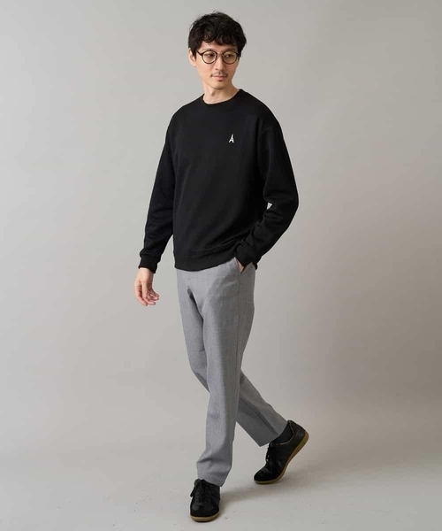 a.v.v(アーヴェヴェ)の「メランジストレッチセミルーズパンツ【イージーケア/洗濯機で洗える】(その他パンツ・メンズ・グレー/ベージュ・46/48/50)」の4枚目の写真