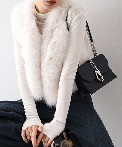 セール】エコファーショートベスト（ベスト）｜SpRay（スプレイ）の