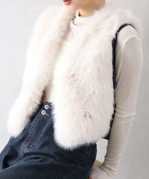 セール】エコファーショートベスト（ベスト）｜SpRay（スプレイ）の