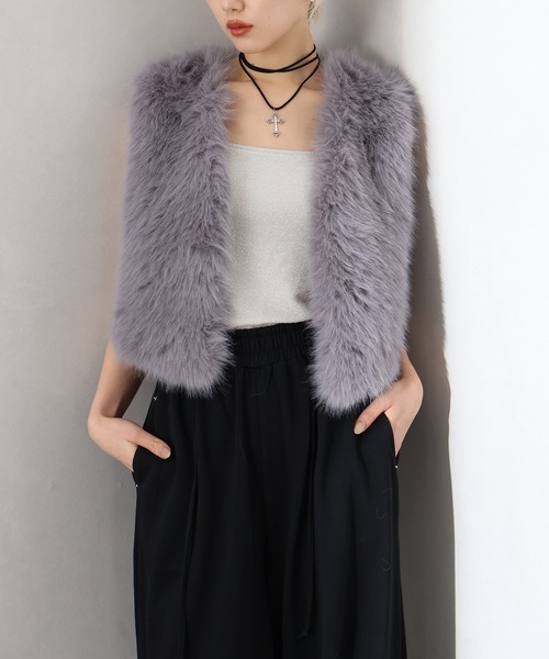 BLATE・10/20入荷商品・エコファーショートベスト 10/20入荷商品・エコファーショートベスト | BLATE