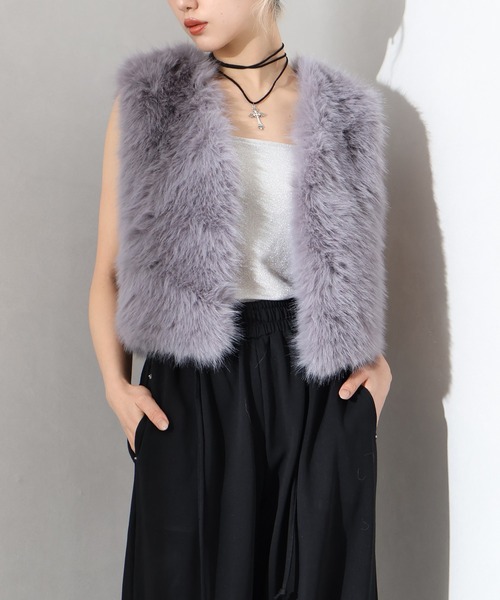 セール】エコファーショートベスト（ベスト）｜SpRay（スプレイ）の