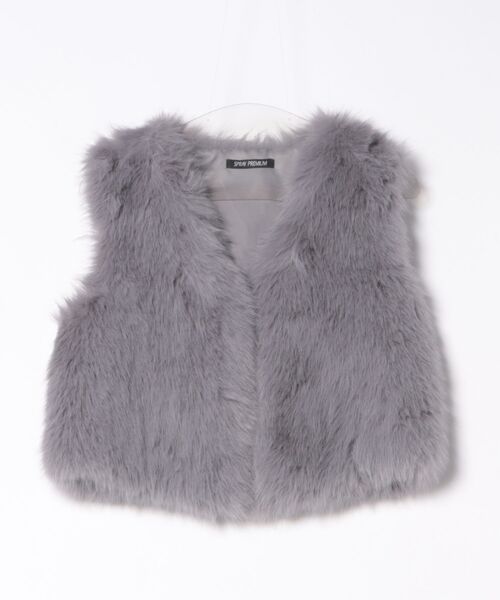 セール】エコファーショートベスト（ベスト）｜SpRay（スプレイ）の