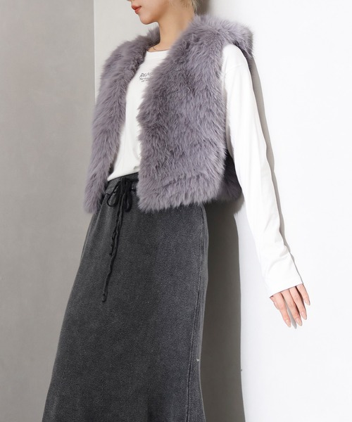 セール】エコファーショートベスト（ベスト）｜SpRay（スプレイ）の