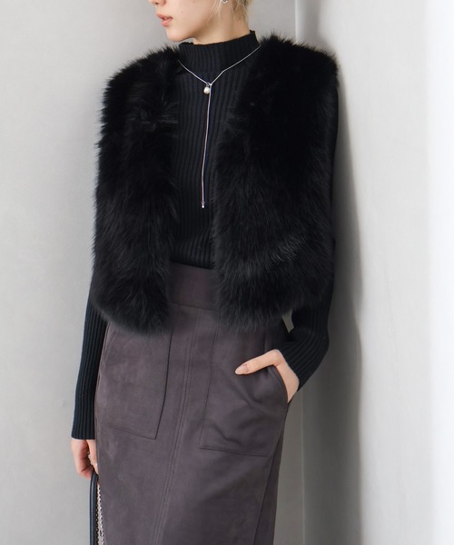 セール】エコファーショートベスト（ベスト）｜SpRay（スプレイ）の