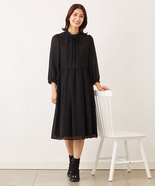 TO BE CHIC(トゥー ビー シック)の「リボンニットファンシー ノーカラージャケット(ノーカラージャケット・レディース・ブラック・40/42)」の13枚目の写真