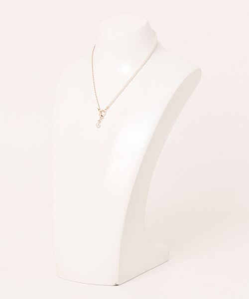 ROPE' PICNIC（ロペピクニック）の「チェーン×パールショートスライドネックレス（ネックレス・レディース・ゴールド/シルバー・FREE）」の3枚目の写真