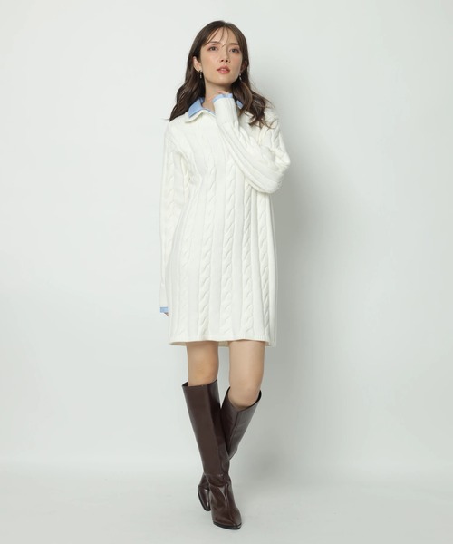 Apuweiser-riche（アプワイザーリッシェ）の「ケーブルシャツ