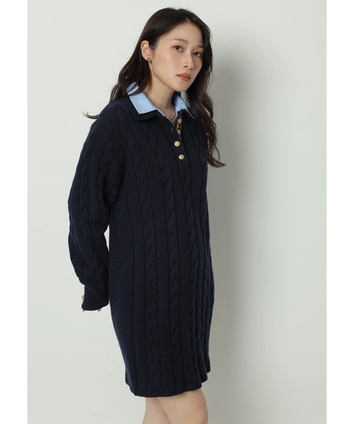 Apuweiser-riche（アプワイザーリッシェ）の「ケーブルシャツ