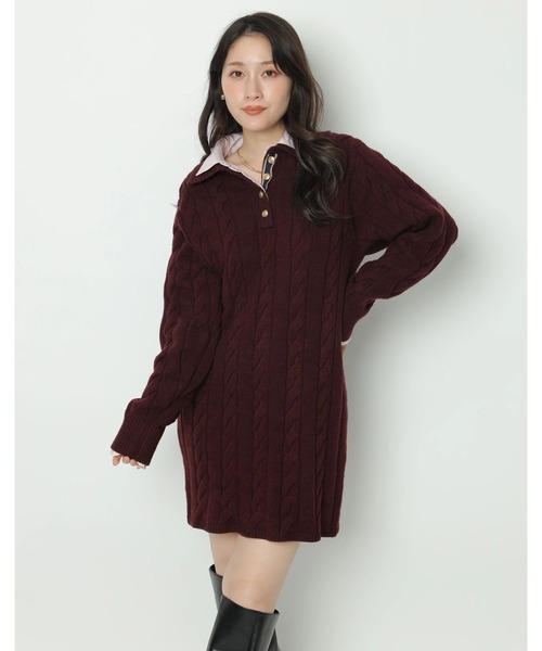 Apuweiser-riche（アプワイザーリッシェ）の「ケーブルシャツ