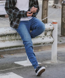 WP WESTPOINT | WP WESTPOINT/ダブルピー ウエストポイント インディゴ イージー  濃青デニムパンツ 裾リブ(デニムパンツ)