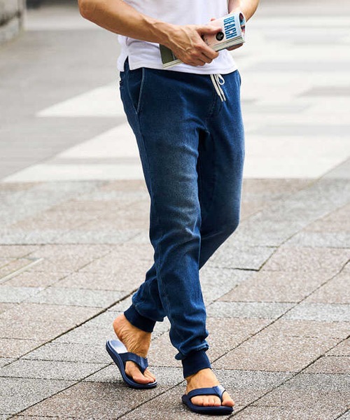 WP WESTPOINT(ダブルピーウエストポイント)の「WP WESTPOINT/ダブルピー ウエストポイント インディゴ イージー 濃青デニムパンツ 裾リブ(デニムパンツ・メンズ・インディゴブルー・S/L/XL/XXL/XS/M)」の18枚目の写真