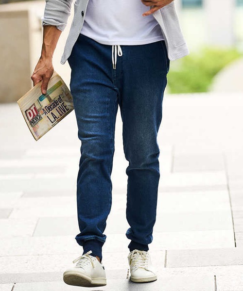 WP WESTPOINT(ダブルピーウエストポイント)の「WP WESTPOINT/ダブルピー ウエストポイント インディゴ イージー 濃青デニムパンツ 裾リブ(デニムパンツ・メンズ・インディゴブルー・S/L/XL/XXL/XS/M)」の17枚目の写真